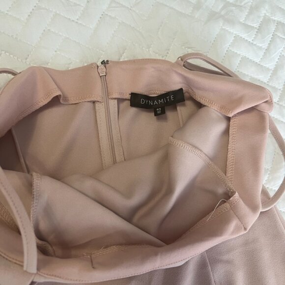 Dynamite Rose Pink Bandeau Dress - Picture 8 of 9